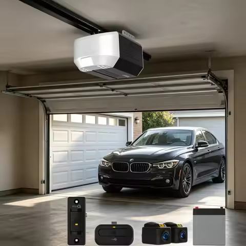 Smart Garage Door Opener 1/2 HP Belt Drive with Battery Backup myQ Connectivity and Light