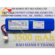 (DUNG LƯỢNG 3500 MAH ) PIN ROBOT HÚT BỤI ECOVACS DEEBOT OZMO 900 OZMO 920 OZMO 960 OZMO 930 N8 N8