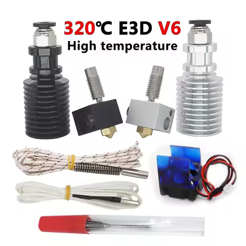 E3D V6 Hotend Kit 300℃ High Temperature Version J-head 3D Printer Parts 0.4/1.75MM Remote Extruder 1