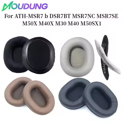 MOUDUNG Replacement foam Ear Pads pillow Cushion Cover for ATH-MSR7 b DSR7BT MSR7NC MSR7SE M50X M40X