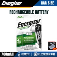 ORIGINAL 2PCS AAA ENERGIZER 700MAH RECHARGEABLE BATTERY AAA POWERPLUS