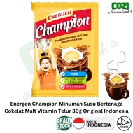 Energen Champion Milk Drink Powered Chocolate Malt Egg Vitamin 30g