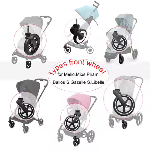 Buggy Front Wheel Each For Cybex Melio Priam Mios Gazelle S Balios S Libelle Orfeo Pushchair DIY Str