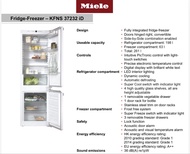 Miele 嵌入式雙門雪櫃 KFNS 37232 iD