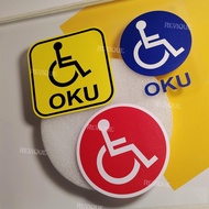 OKU Sticker | Handicap Parking Sticker | Weatherproof | Suitable for Car, Office & Public Spaces