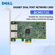 Original DELL bcm5720DP 0FCGN 1G dual port gigabit network card PCIEx1 Exsi straight through RJ45