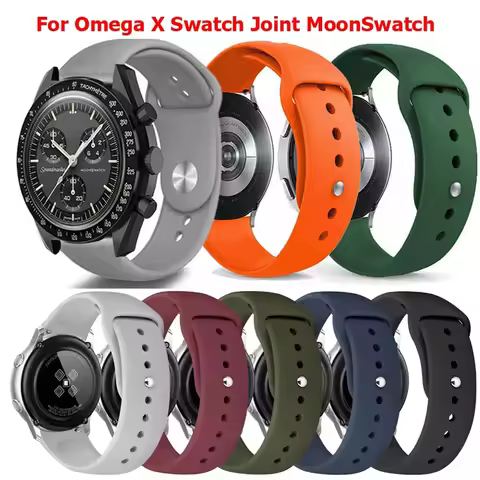 Replacement Silicone Strap For Omega X Swatch Joint MoonSwatch Planet Watch Band Sport Wristband 20m