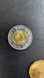 加拿大硬幣 2 元、1 元、5 元