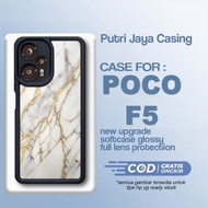 Latest Poco F5 Case Marble Casing Poco F5 Hardcase Softcase Glossy Kesing