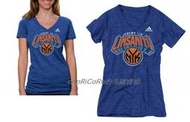 官網特價代購《NBA尼克隊》林書豪T恤 女款adidas Knicks Womens Jeremy Lin LINSANITY Heathered V-Neck【L,XL,XXL】週日收團