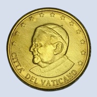 Koleksi Koin SPECIMEN Negara Vatican 10 Euro Cent Tahun 2005. Langka
