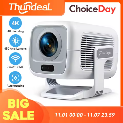 ThundeaL Auto Focus PG370 Full HD 4K Projector For Movie WiFi Android Proyector Smart TV Home Theate