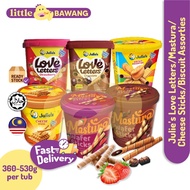 Julie's Love Letters Chocolate Strawberry Flavour Julie Biscuit Assorties Biskut Mastura Wafer Stick