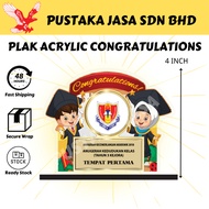 [JASA] PLAK ACRYLIC CONGRATULATIONS