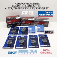 Ashuka Pro Series Bearing Engine Set SKF C3 Y15ZR/Y16ZR/LC4S/LC5S/RS150/RSX (Bearing Enjin)