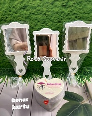 Souvenir Pernikahan Kaca Gagang Putih kotak Souvenir Pernikahan souvenir khitanan 50 PCS / sovenir murah /sofenir unik bermanfaat