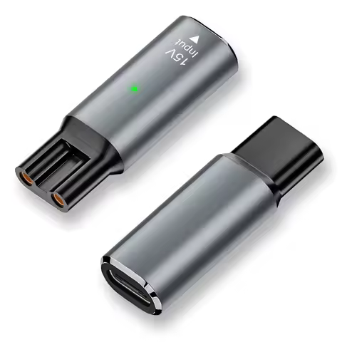 2 Pack 15V Type-C HQ8505 Charger Adapter, USB-C Charging Converter for Philips Norelco HQ8505 7000 5