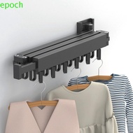 EPOCH Laundry Drying Rack Space Saving Black/white Retractable Wall Mounted Aluminium Alloy Laundry Storage Clothes Rack