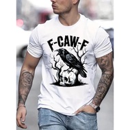 Black Bird Black Crow F Caw F Funny Skull Scary Unisex T-Shirt