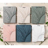 Original IKEA DVALA 100% cotton Fitted Bed Sheet | BedSheet | Cadar | Lembaran | Single | Queen | Ki