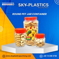 ROUND PET JAR CONTAINER | BALANG BEKAS KUIH | 4060, 4055, 4021, 4017