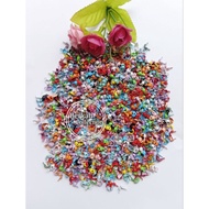 [100gram Contents]Color scoop with 2 holes, DIY bracelet and necklace end clamp material