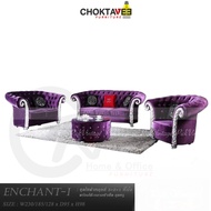 ชุดโซฟาหลุยส์ 4ชิ้น (3+2+1ที่นั่ง+โต๊ะกลาง) Silver Platinum Series รุ่น TSF-LV-SET Enchan-I [Pick Co