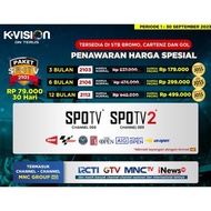 TERBARU PAKET SPOTV K-VISION KVISION MOTOGP, BTON.