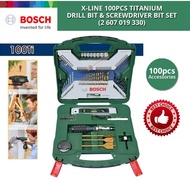 Bosch 100-pcs X-Line Titanium Drill Bit &amp; Screwdriver Bit Set