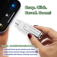 256GB ,高速USB手指 | USB, USB-C & Lightning 3合一插頭 | iPhone/Android/電腦全通用 | 1秒擴容、無痛過相 | 手機容量救星