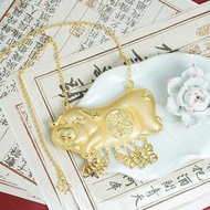 Meaning Necklace Auspicious Imitation Gold Wedding Supply Does Not Fade Vietnam Sand Gold Long Weddi