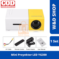 Mini Proyektor LED YG300 / YG-300 / YG 300 LCD Portable Projector Home/proyrktor mini untuk hp/proyektor film layar lebar/proyrltor murah/proyektor hp android ke dinding
