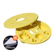 Didinika米糕蒸糕辅食模具宝宝迪迪尼卡钵仔糕果冻可蒸婴儿蛋糕磨具工具 米糕模具 黄 送裱花袋