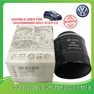 ORIGINAL 03C115561B VOLKSWAGEN OIL FILTER AUDI FOR VOLKSWAGEN GOLF VI GTI 2.0