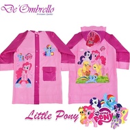CuteKids- (887)De'Ombrello Children's Character Poncho Raincoat + Bag (887)