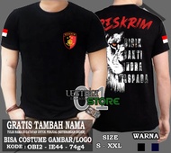 KAOS TANGAN PANJANG POLISI UNIT RESKRIM - T SHIRT POLISI RESKRIM TANGAN PANJANG - COMBAT 24S