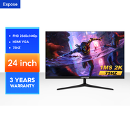 จอคอมพิวเตอร์ 4K 144HZ จอคอม monitor จอโค้ง เต็มจอไร้ขอบ 27 นิ้ว จอคอมพิวเตอร์ 165HZ LED IPS 1MS HDMI/DP/VGA รับประกัน 5ปี