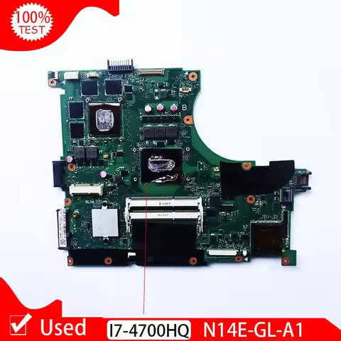 Used Laptop Motherboard For ASUS N56JR I7-4700HQ I7 CPU Mainboard SR15E N14E-GL-A1 Main Board