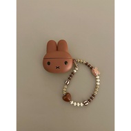 Black Cute Miffy Rabbit Chocolate Color Suitable For Huawei pro4 Bluetooth freebuds7i 6i Earphone Ca