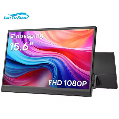 Dopesplay 15.6 Inch Portable Monitor FHD IPS 1080P External Screen Extender for Laptops MAC Windows 