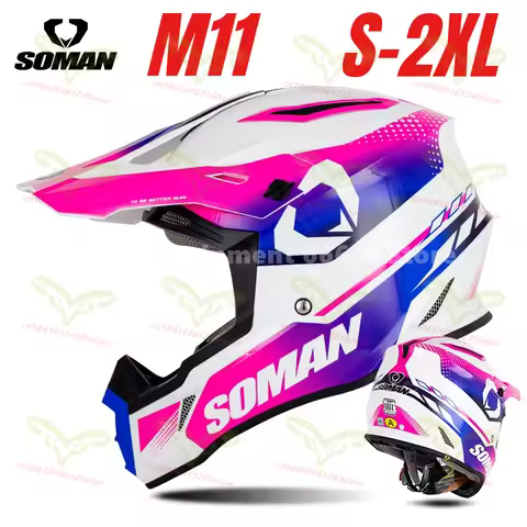 SOMAN Motorcycle Helmet Children Adult Riding Helmet Personalized Helmet Motocross Casco Motorbike C