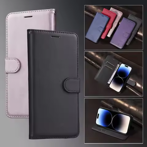 Case For VIVO Y02S Y03 Y15A Y15S Y16 Y17S Y18 Y200 Y22 Y27 Y35 Y36 Y38 Y55 5G Wallet Card Slot Flip 