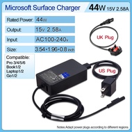 44W  Power Adapter Microsoft Surface Charger For  Surface  Pro3 Pro4 Pro5 Pro6  Book1/2 Go1/2 Laptop