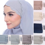 Tudung Sulam Tudung Shawl Sulam Bunga Tudung Sulam Bunga