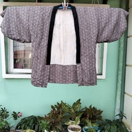 Kimono Men Thick Haori Grey Japanese Vintage Preloved