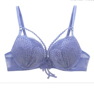 Annebra บราเสริมทรง ตะขอหลัง คอวี มีโครง เสริมฟองน้ำ Push up Mold bra Bloom Up รุ่น AB1-580