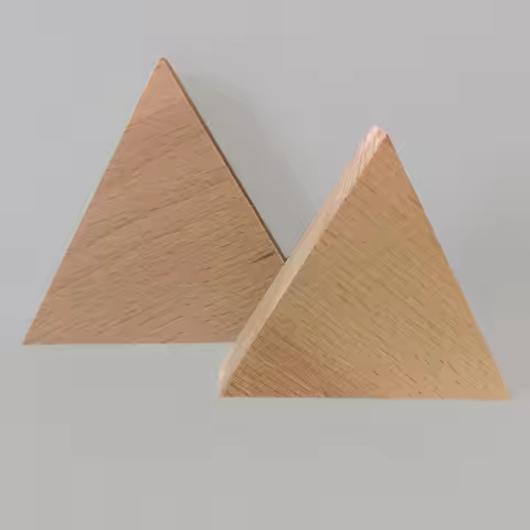 Thick 3-8mm Basswood Board Equilateral Triangular Wood Boards DIY Handmade Models Irregular Solid Wo