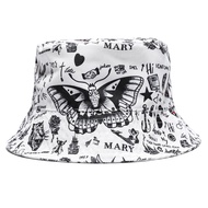 Harry Tattoo Bucket Hat Summer Concert Outfit Cap Merch White