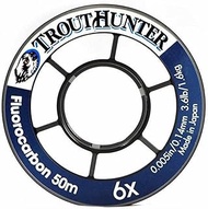 TroutHunter TH Fluoro Tippet 5X 50m .006in/.148mm 4.9lb/2.2kg #.0.8