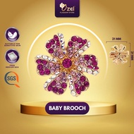 Ozel Flower Brooch G44011 Kerongsang & Pin Tudung, Hijab, Songkok, Baju Kurung & Kebaya Formal